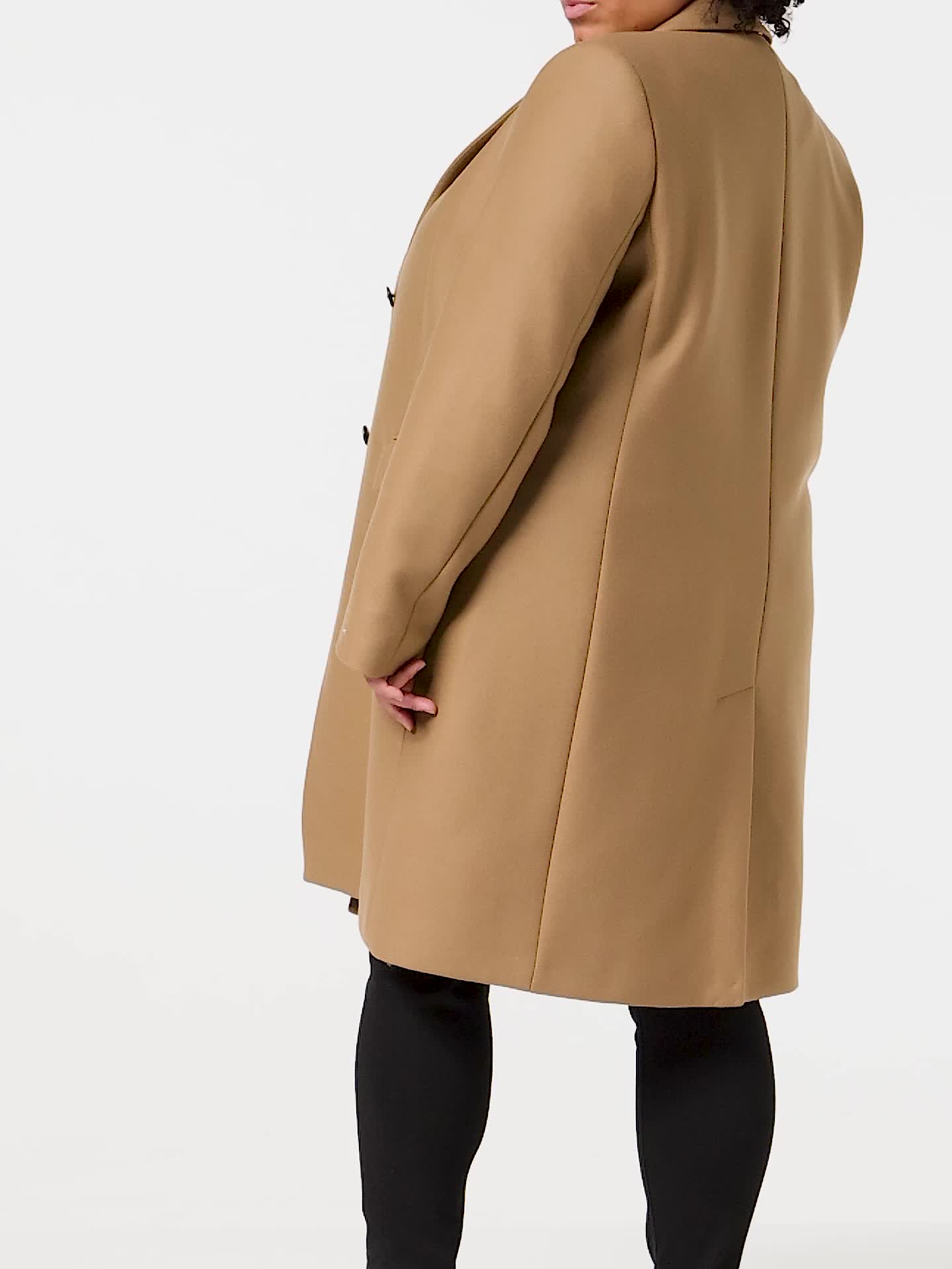 Tommy Hilfiger Damen Wool Blend Classic Coat WW0WW35926 Gewebte  