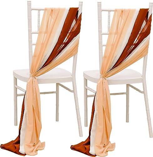 Fayavoo 24 fundas para silla de boda para pasillo de tul,...