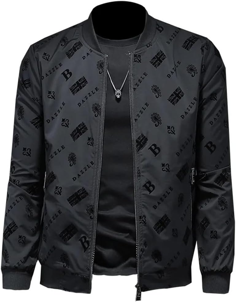 Men's Korean Style Slim Fit Jacket Bomber Jacket Korean Men Clothing