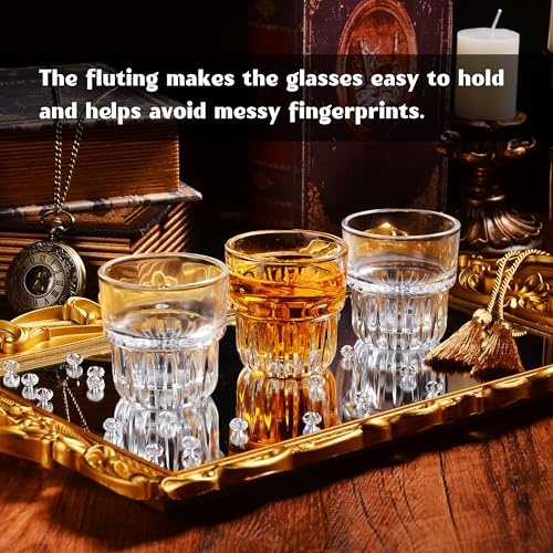 Shot Glasses, 3oz Heavy Base Shot Glass Set of 6/Clear Shot Glasses/Cordial Glasses/Sherry Glasses - Image 4
