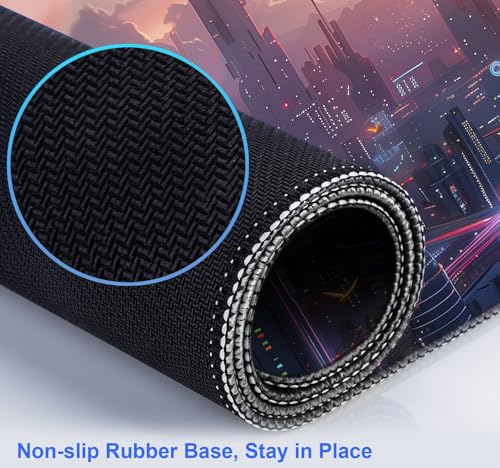 Mouse Pad Digital Anime City Night View 89.9x39.9 cm miniatura 7