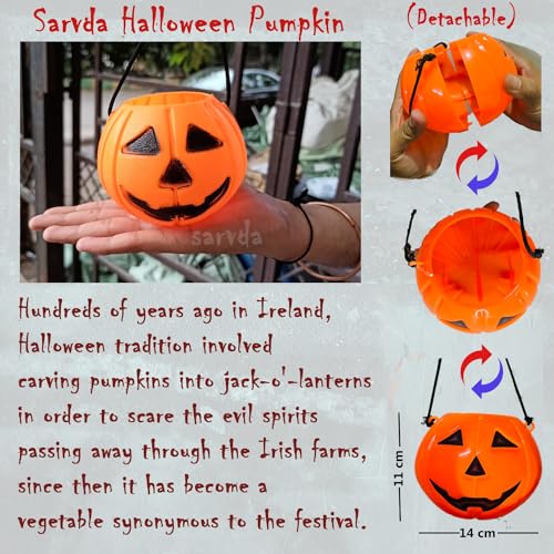 Image of Sarvda halloween costume|halloween dress for boys|witch costume for girls (2-3 Years, Dark Witch (Dress, Hat, Black Cape, 2 Felt Mask, Pumpkin, Teth))