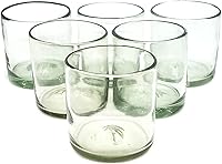 Vista 7 de Vasos grandes transparentes de 14 oz para margarita (juego de 4), vidrio reciclado, sin plomo, sin toxinas
