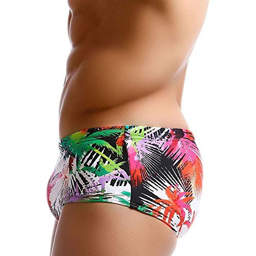 UXH Mens Swimsuit Briefs Padded Swimwear Printe Male Sexy Fashion Swimming Bikini Board Beach Surfing Swim Trunks2