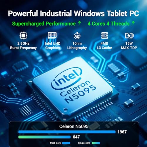 HEIGAOLAPC Panel PC Táctil Industrial Computadora Panel Industrial 15.6", Win11 Fanless Ordenador Todo en Uno con Soporte Giratorio N5095 8GB RAM 128GB ROM, 1920x1080 IPS, USB3.0, HDMI, Type-C, RS232 - imagen 2