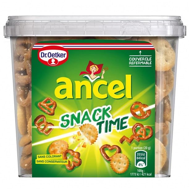 Ancel Snack Time – Mix Pretzels & Crackers 260 g – 2 artículos