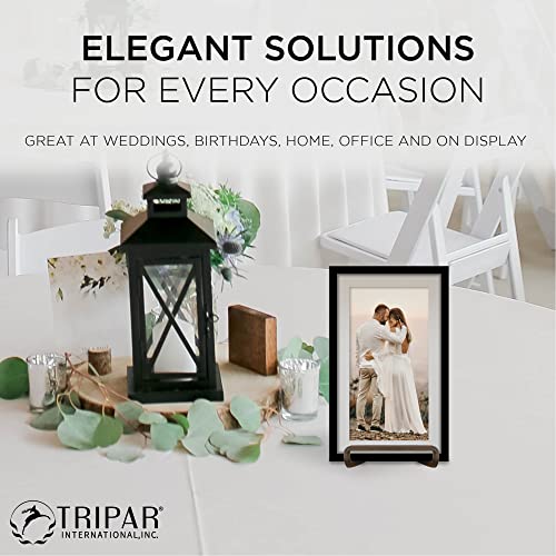 Tripar Ss-Tri-50203 3.64 Inch Mahogany Metal Square Wire Stand #TOP2