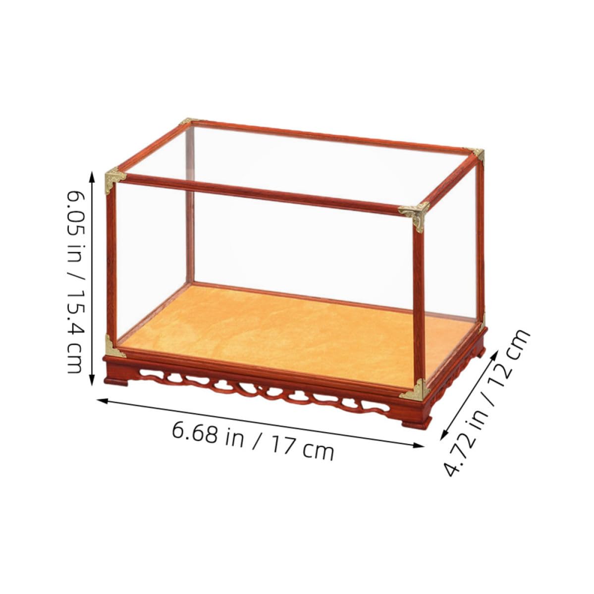 Lurrose Caja Expositor Transparente Multifuncional para Escritorio Soporte para Figuras y Objetos Decorativos Vitrina Protectora Pequeña para Colecciones el Hogar
