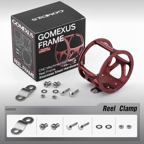 Gomexus Carrete de Pesca Reparación Manivela Penn Senator Aluminio Mecanizado 6