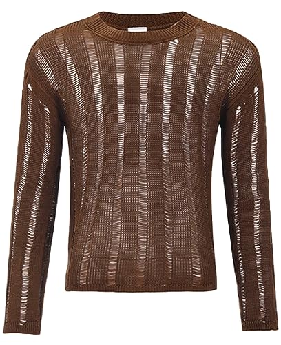 Panegy Men's Sheer Mesh See Through Tshirt Workout Gym Muscle Shirts Party Club Rave Disco Top Tee3