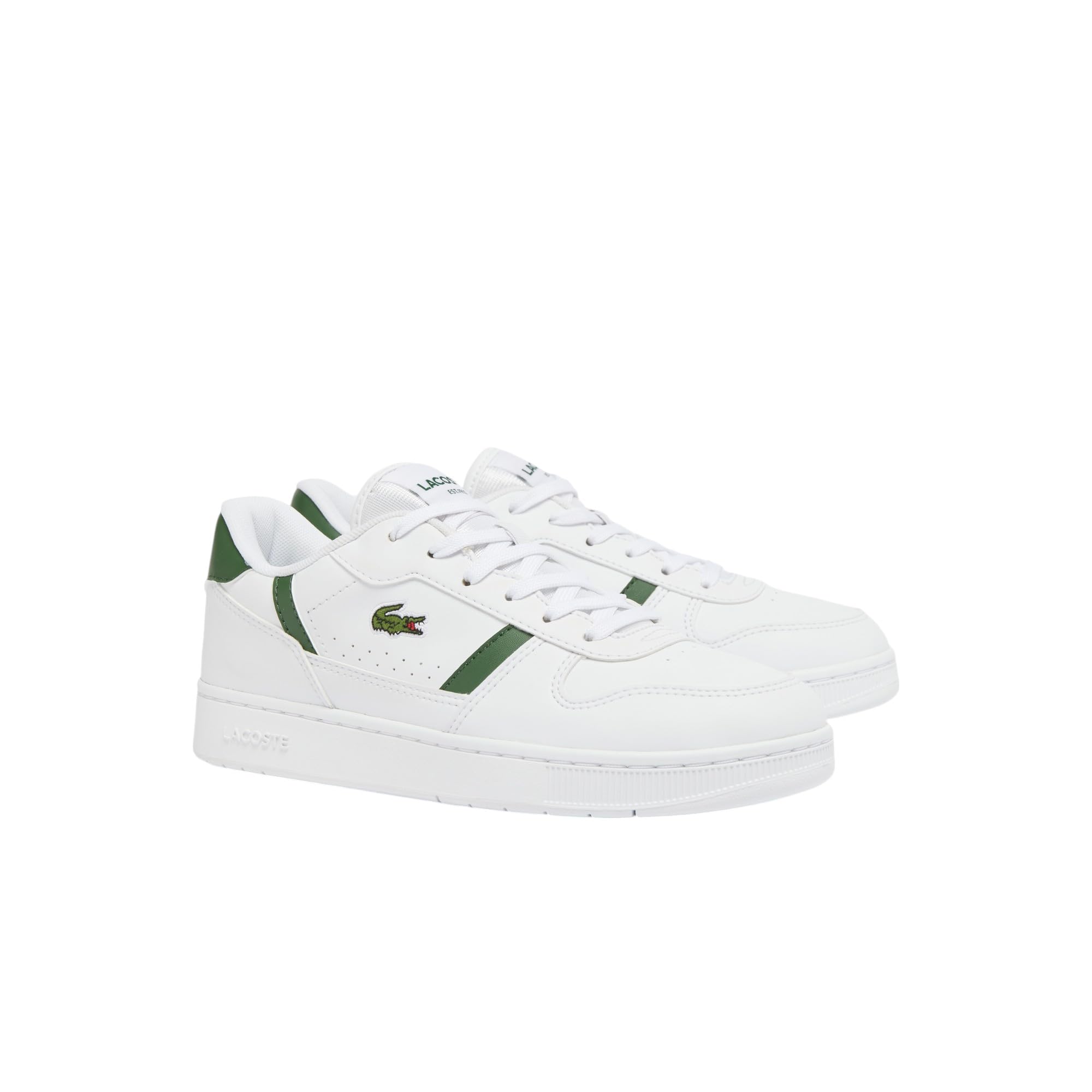 

                                                    Lacoste Junior's T-Clip Set Trainers, White & Dark