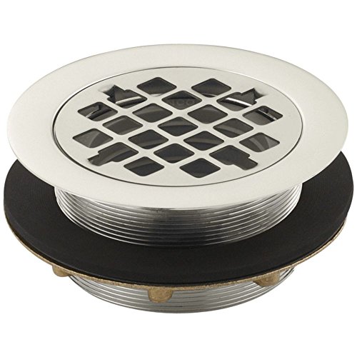 KOHLER Round shower drain for use with plastic pipe, gasket