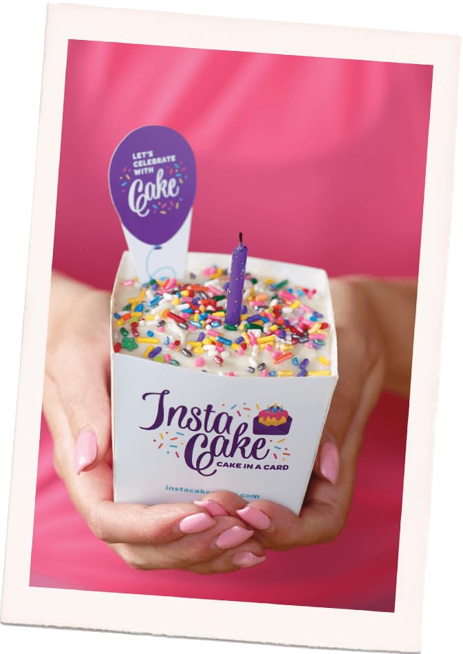 Miniatura 7 de Tarjeta de cumpleaños con texto en inglés Happy Birthday Let's Celebrate with Cake Teal incluye taza de una sola porción para pastel (limón zesty)