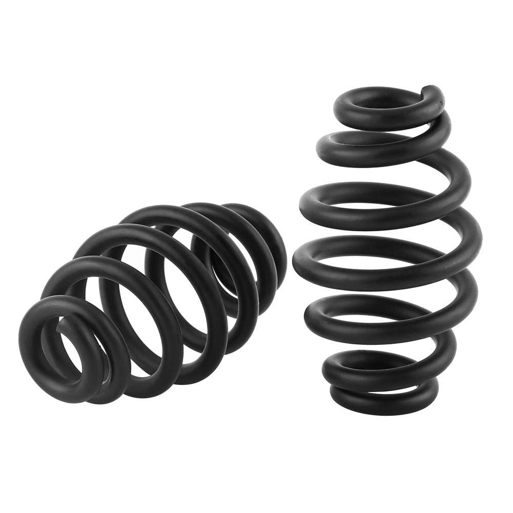 2pcs Molla di Sella Fissaggio Molle di Montaggio del Sedile in Acciaio 3" Regolabile per Moto(Black)