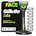 Gillette Labs Rasierer Herren mit Reinigungs-Element, Nassrasierer Männer — Inkl. 1 Handstück, 8 Ersatzklingen und Magnetischer Dock — Edelstahl, Schwarz