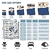 Buyyet Sharks Flannel Blanket for Boy Girl Shark Unique Gift Shark Room Decor Throw Blanket for Teen Kid for Couch Bed,Educational Blanket for Kid,Ocean Sharks Lover Gift Blanket 40''x 50''for Child #2