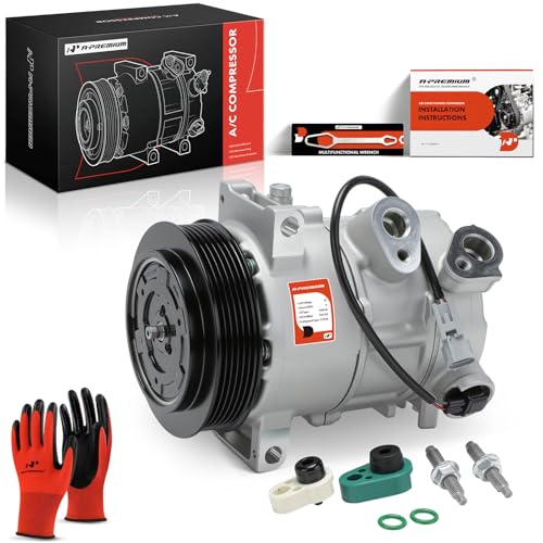 A-Premium Air Conditioner AC Compressor with Clutch Compatible with Jeep Compass Patriot 2009-2017 & Dodge Caliber 2009-2012, 1.8L 2.0L 2.4L