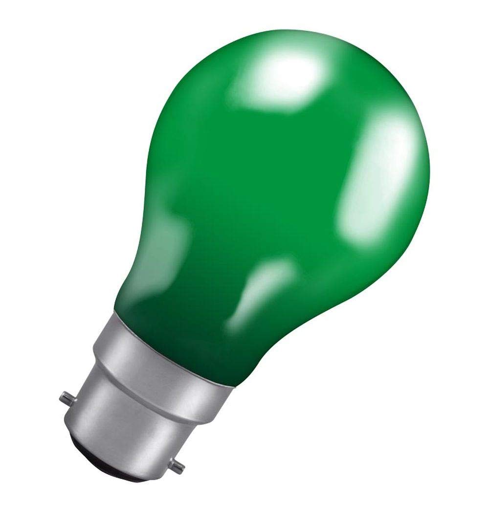 Crompton Lamps 25W GLS B22 Dimmable Colourglazed IP65 Green