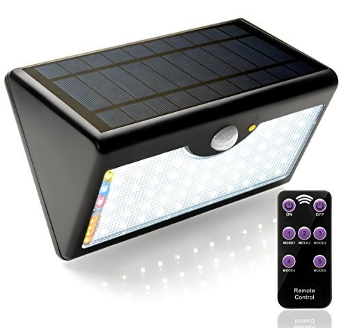 EcoSolarGLB Lámpara Solar 60 LED Luz Solar 1300 LM Focos Solares con...