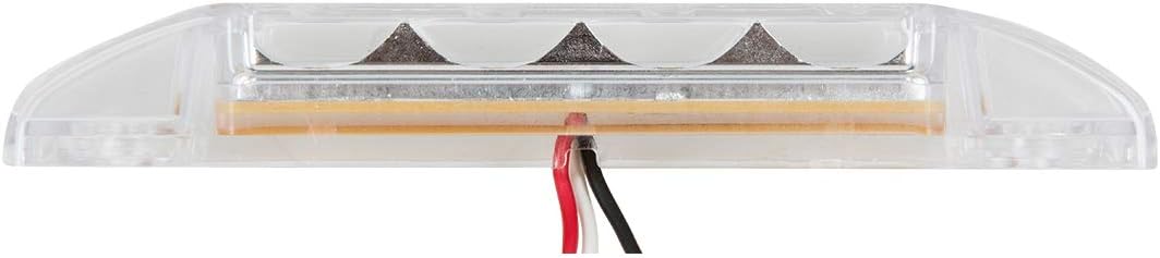 GG Grand General 75188 Red/Clear LED Light (6" Rectangle Pearl 8, High/Low 3 Wires)