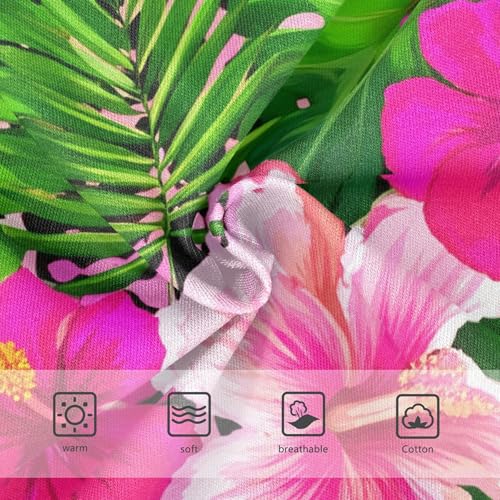 Pink Hibiscus Flowers Tropical Toddlers Underwear Floral 2t Cotton Cute Panties Girl Aesthetic Undies Kids Briefs3