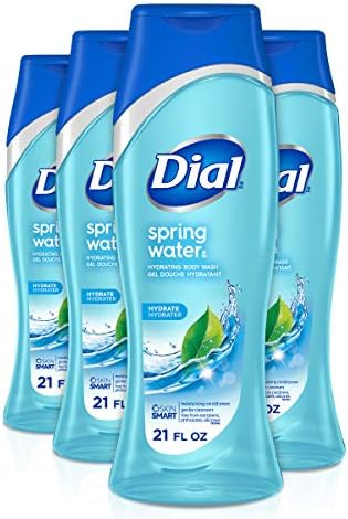 Dial Body Wash, Spring Water, 21 fl oz (Pack of 4)
