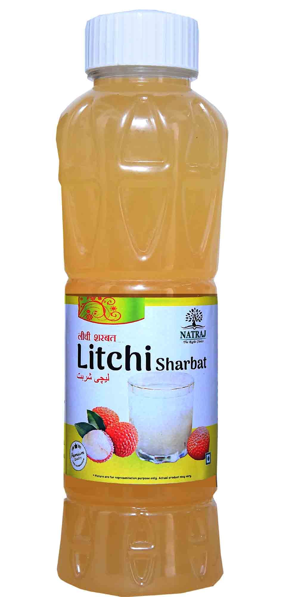 Natraj The Right Choice Litchi Sharbat Syrup, 750 ml