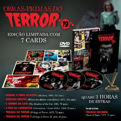 Obras-Primas do Terror Vol. 19 - Edição Limitada Com 7 Cards (Caixa com 3 DVDS)