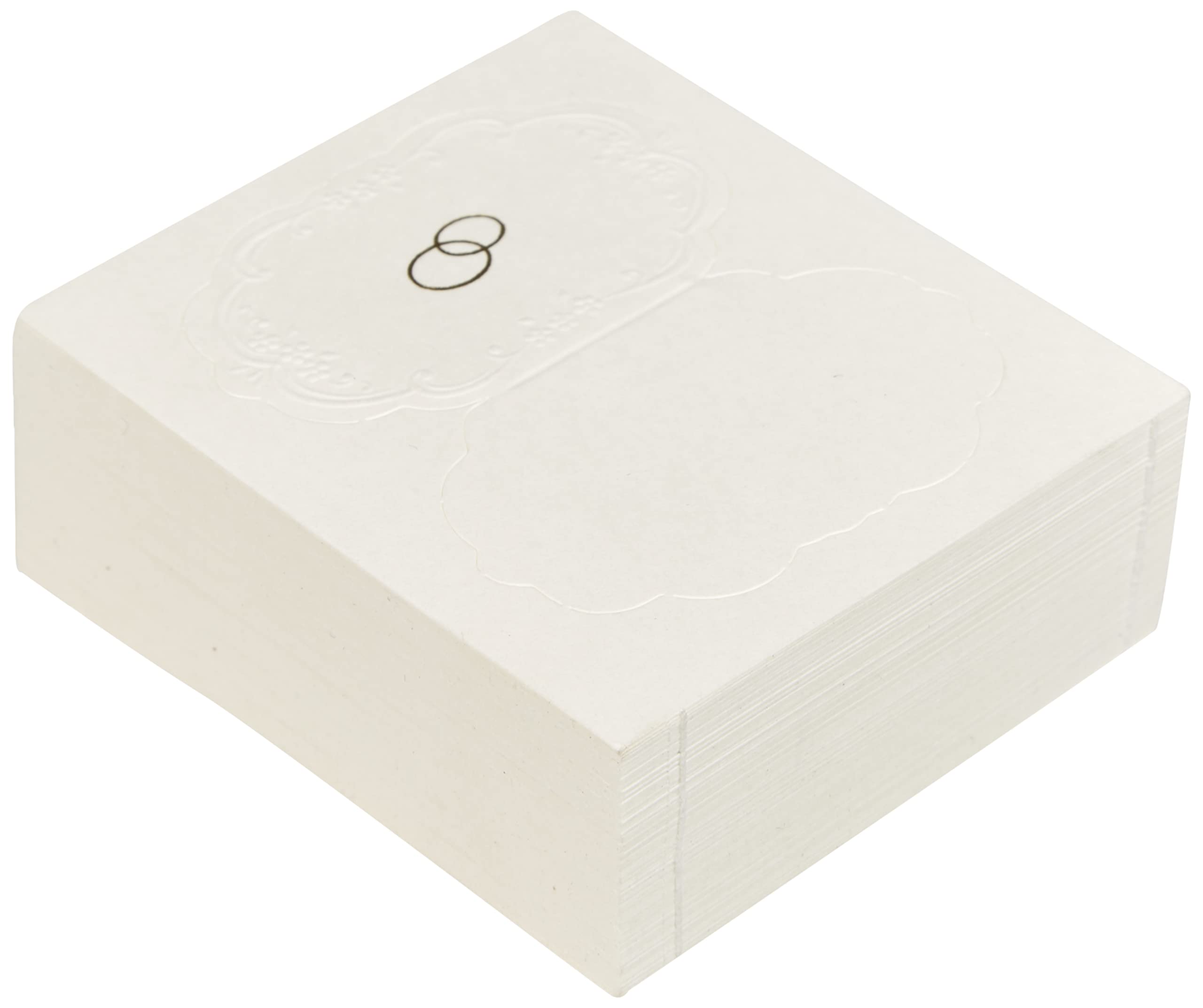 CLUB GREEN GIFT TAGS IVORY OVAL WITH DOUBLE RINGS 45X25MM, Card, 9.9 x 2.75 x 2.75 cm - Image 2