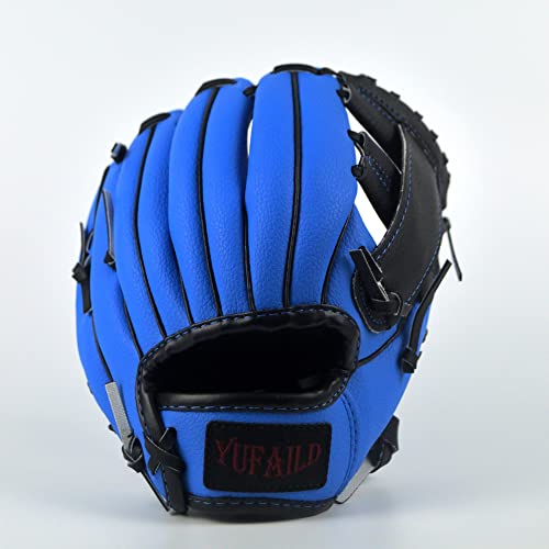 Yufaild | Want T - Ball Baseball Softball Kids Baseball Glove Gift Outfield Infield Ages 3-14 | Size 8.5"-11.5"(Blue, 8.5In) #TOP1