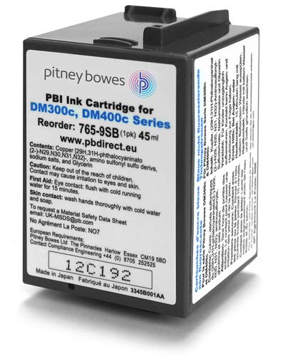 Pitney BowesDM300c/DM400c/DM300M/DM400M/G720 Original Ink Cartridge Blue (765-9SB)
