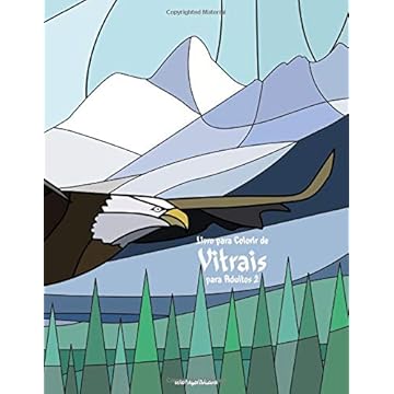 Capa do livro Livro para Colorir de Vitrais para Adultos 2