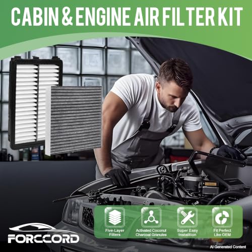 Image of Cabin & Engine Air Filter for Tucson 22-26, Santa Fe 21-26, Sorento 21-26