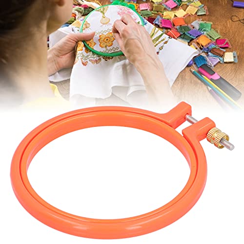Image of Cross Stitch Embroidery Hoop, Cross Stitch Embroidery Circle Adjustable Cross Stitch Hoop Ring for Embroidery for Sewing for Craft for Art(4 inches)