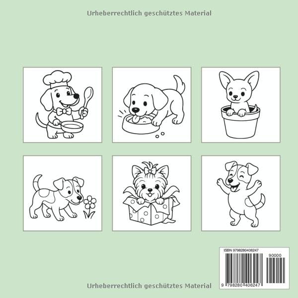 Das fröhliche Hunde Malbuch: Liebevoll gestaltete Ausmalbilder voller Malspaß mit verspielten Welpen, fröhlichen Vierbeinern & vielen süßen Hunderassen – Kreative Auszeit für alle Hundefans