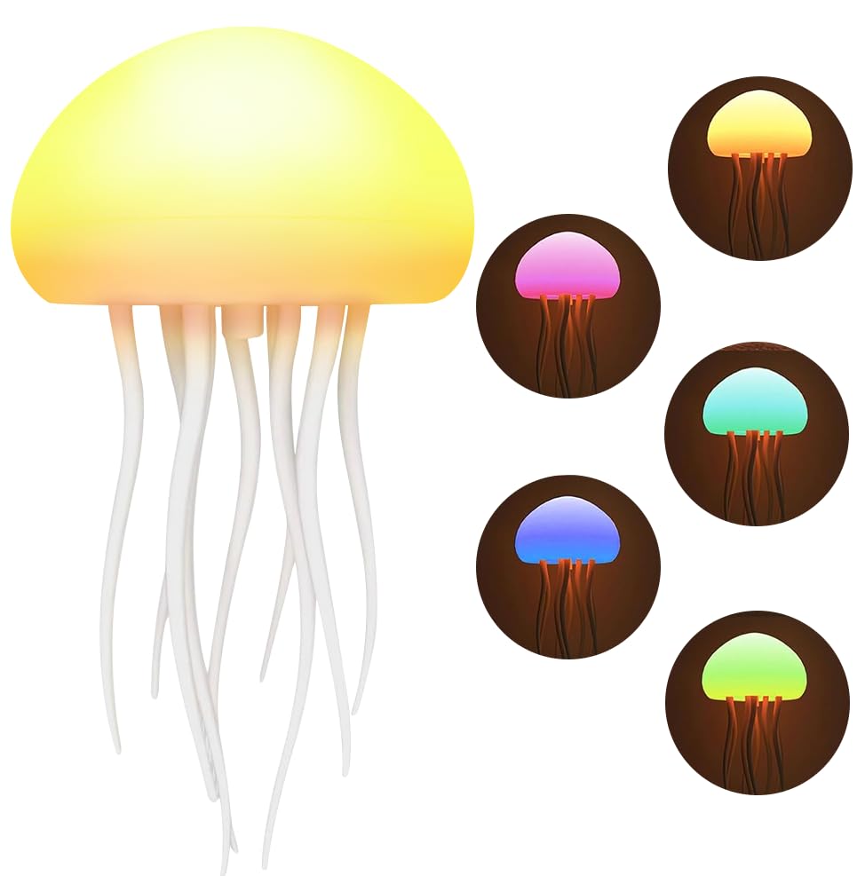 LED Cute Jellyfish Night Light, 2025 New Cute Creative