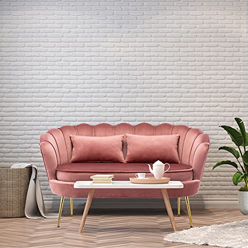 YU YUSING Loveseat Sofa Sessel, Couch 2 sitzer, Loungesessel, Schlafsofa, Samt-Loveseat-Sofa Doppelcouch,Relaxsessel mit… – Bild 4