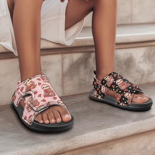 Girls Cat Sandals Cute Cartoon Kids Summer Outdoor Athletic Sport Water Sandals for School/Hiking/Beach4