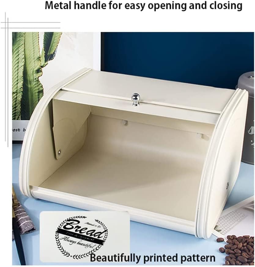 おしゃれ ブレッドケース 大容量パンボックス、キッチンカウンタートップパンビンパン収納金属製パン収納ポータブルブレッドボックス 保存