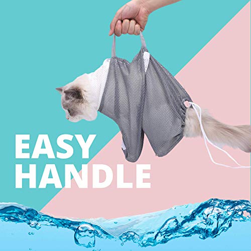 Fidelis-Cat-Bathing-Bag-with-Calming-Muzzle-Kitty-Cleaning-Shower-Bag-Adjustable-Anti-Bite-and-Anti-Scratch-Grooming-Bag-Nail-Trimming-Injection-Taking-Medicine