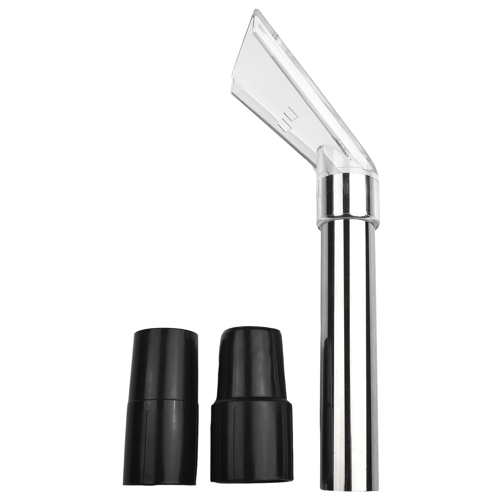 Cabezal giratorio para aspiradora de 38 mm, boquilla de suelo transparente con tubo de acero de 1.5 pulgadas para limpieza de alfombras, tapicería, colchones