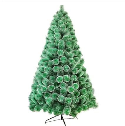 Christmas Tree 6Feet Heavy Bushed Snow Pine Needle Christmas Tree with 20 Ornaments Combo - Imported - 6 Feet Snow Pine