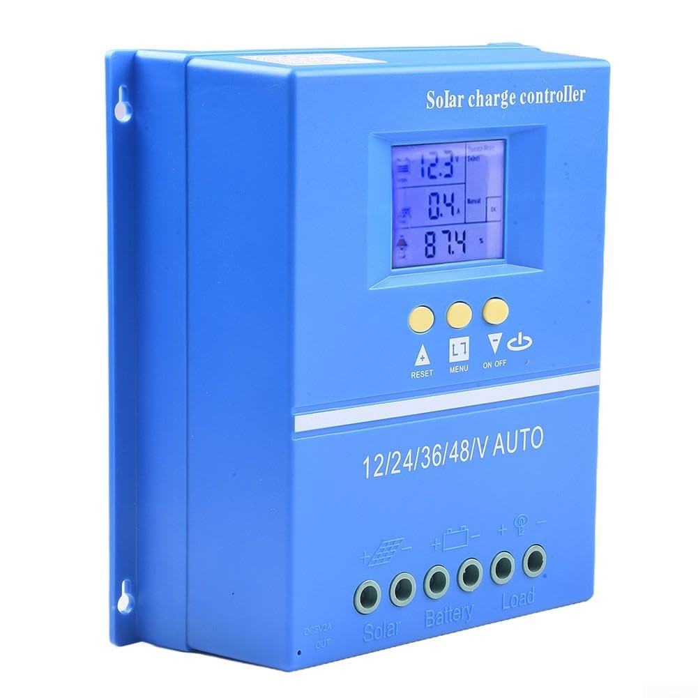 MPPT para regulador de carga solar, pantalla LCD de 70 A, 12 V, 24 V, MPPT, regulador solar de 80 A, para lifepo4, gel para batería, regulador de panel solar, 90 A, con puerto USB dual de 5 V