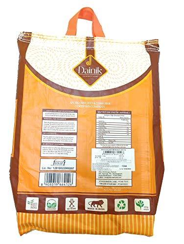 Image of Dainik Regular Minikit 10 Kg | Parboiled, Unpolished Rice for Everyday Meals | Consistent Texture for Daily Cooking | Nutritious Daily Rice - 10 kg Family Pack