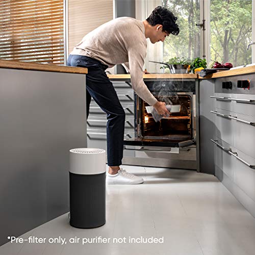 Blueair Blue Pure 411 Black Pre-Filter, Washable Fabric Traps Pollen, Pet Hair & Dust, Dark Shadow #TOP5