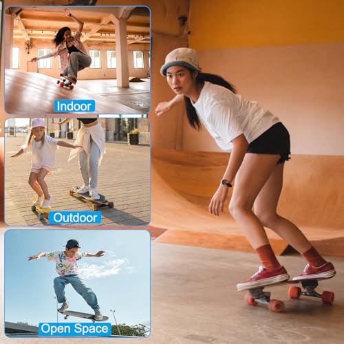 Ruedas de patineta iluminadas 78a con rodamientos que absorben impactos en calles 6