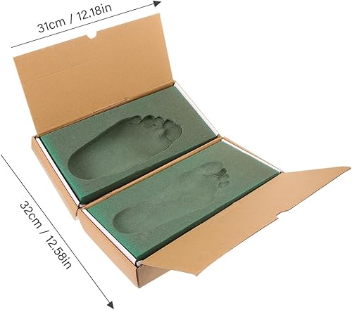 Miniatura 4 de EXCEART Kit de espuma de impresión de pie con caja de almacenamiento para plantillas ortopédicas personalizadas Herramienta de medición de insertos