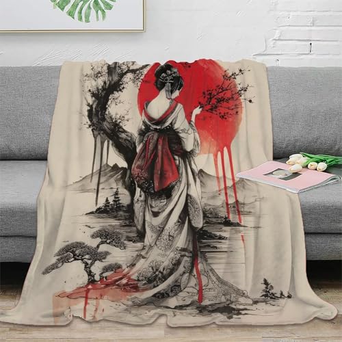 Couverture microfibre Geisha anti-froid lavable pour lit canapé - 2