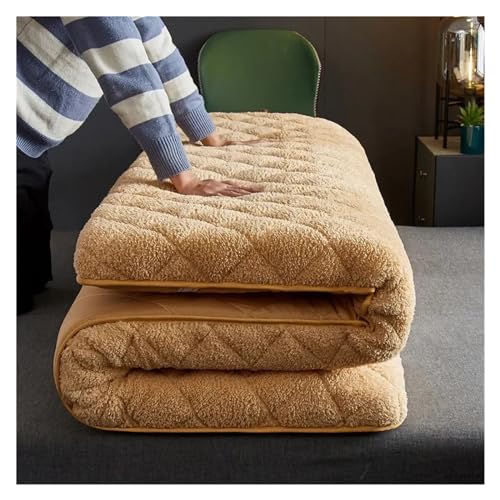 Futon Mattresses King Size Wool Mattress Topper Non Slip Portable Bed Mattress for King Size Bed Multifunctional Bedroom