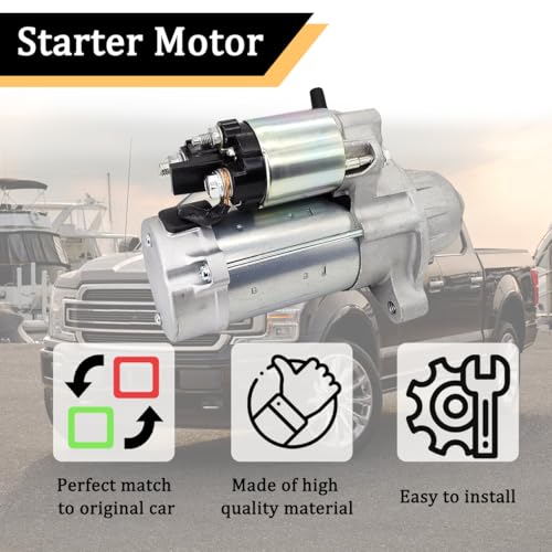 Nuevo motor de arranque compatible con Ford F-150 V8 5.0L 2018 2019 2020, reemplaza JL3Z-11002-A 438000-3950 JL3T-11000-AB 34031 miniatura 2